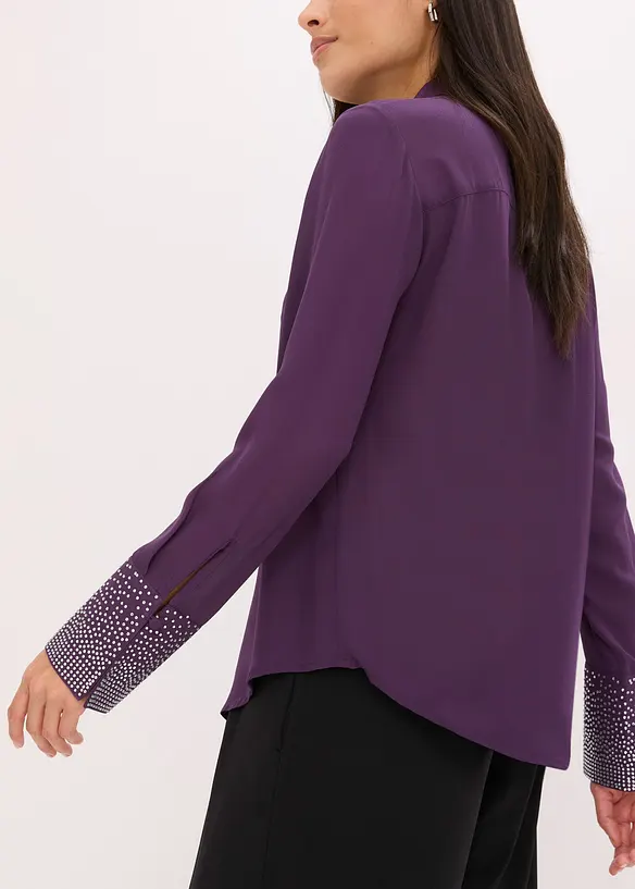 Chemisier avec manchettes à strass, bonprix