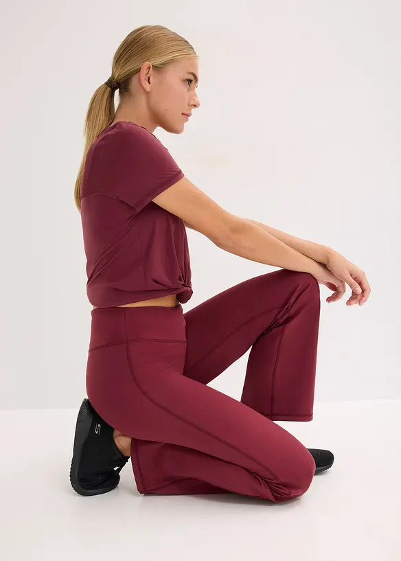 Pantalon de sport doux et thermique, jambe droite, bonprix