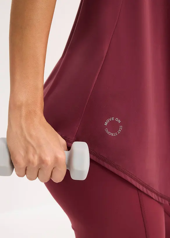 T-shirt technique ultra-doux avec empiècement mesh, séchage rapide, bonprix