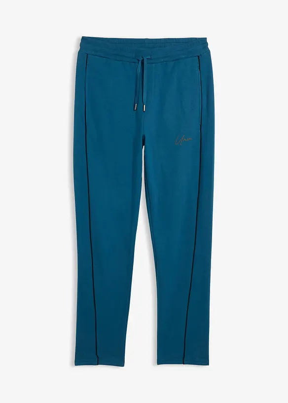 Pantalon en molleton 100% coton à détails contrastants, bonprix