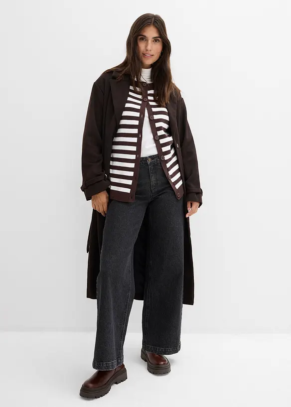 Gilet en fine maille, col rond, bonprix