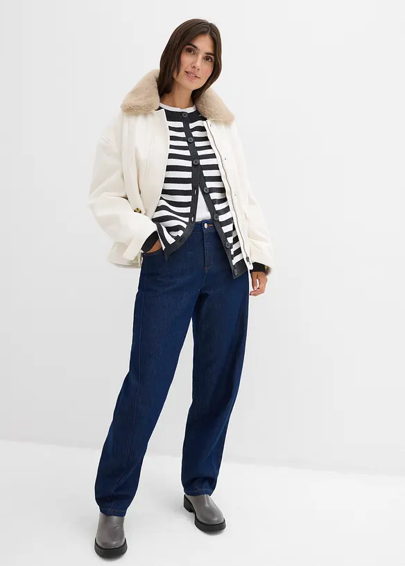 Gilet en fine maille, col rond, bonprix