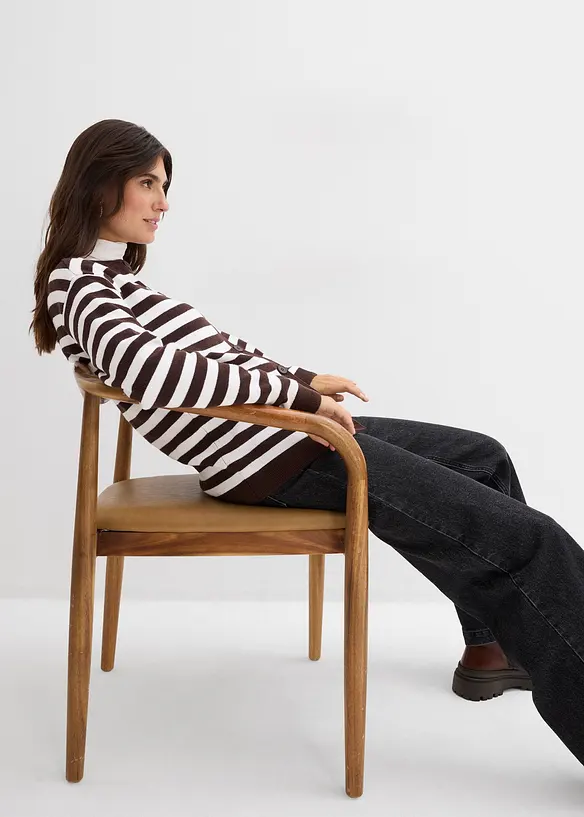 Gilet en fine maille, col rond, bonprix