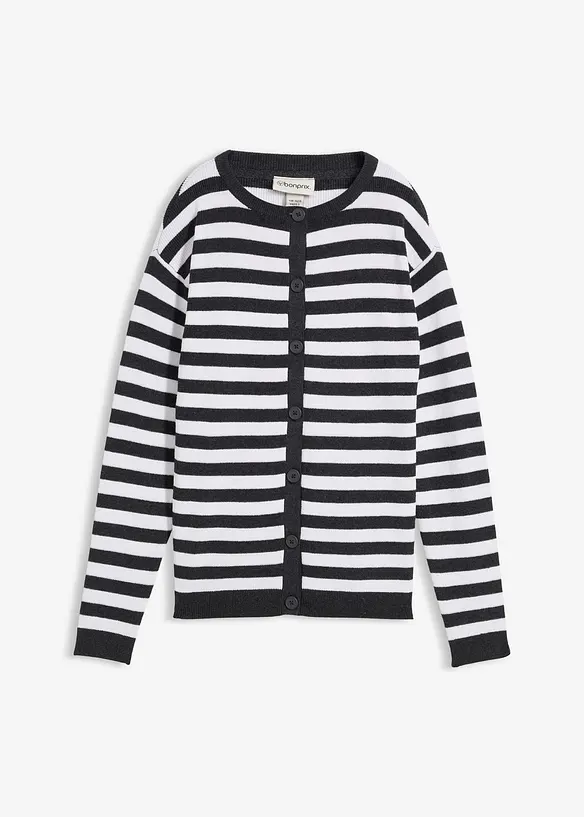 Gilet en fine maille, col rond, bonprix