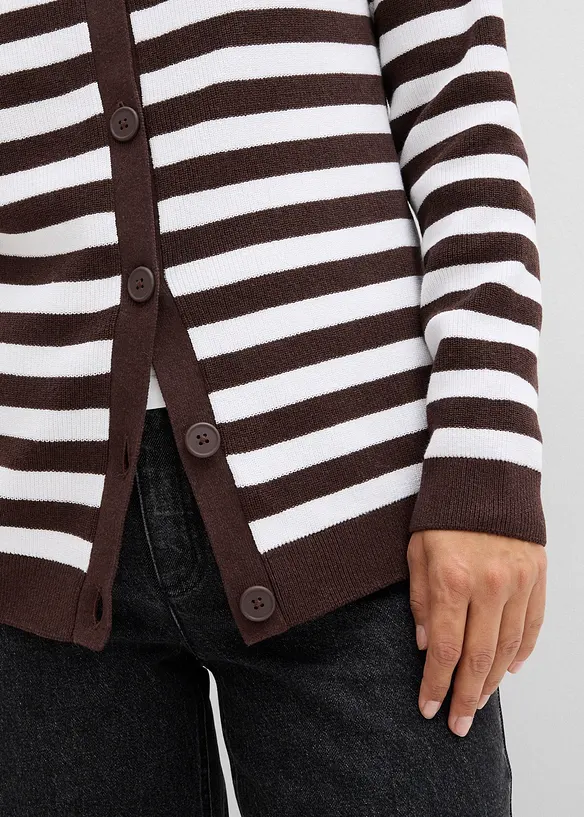 Gilet en fine maille, col rond, bonprix