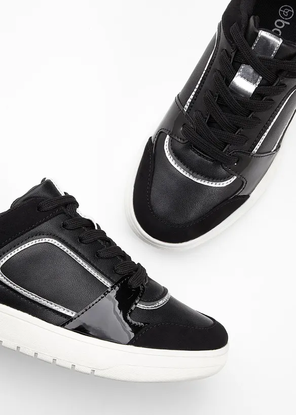 Sneakers avec détails léopard, bonprix