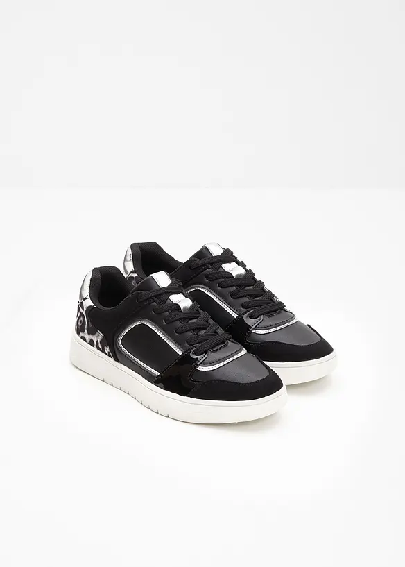 Sneakers avec détails léopard, bonprix