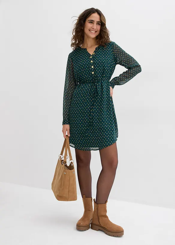 Robe de grossesse et d’allaitement en voile imprimé, bonprix