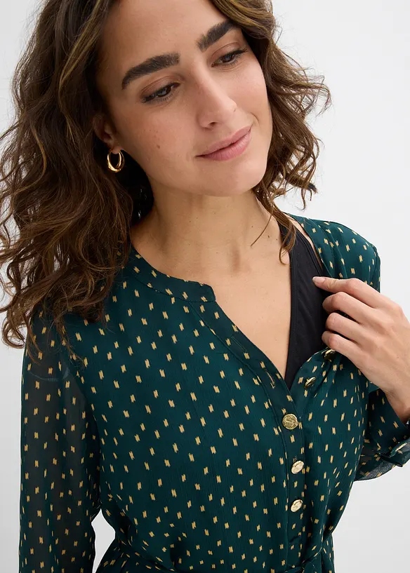 Robe de grossesse et d’allaitement en voile imprimé, bonprix