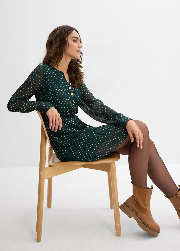 Robe de grossesse et d’allaitement en voile imprimé, bonprix