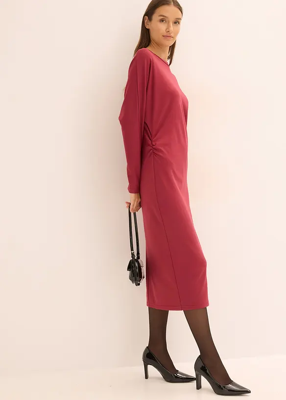 Robe midi en Punto di Roma confortable, bonprix