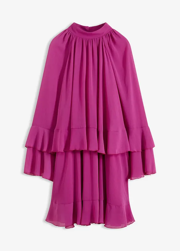 Robe en mousseline à volants, bonprix