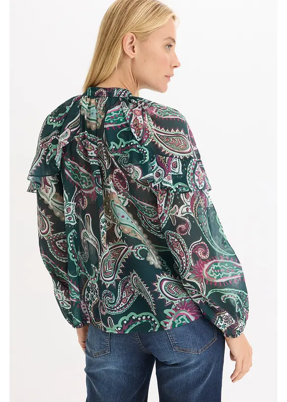 Blouse à volants, bonprix