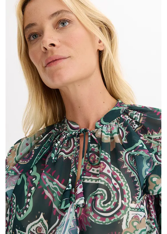 Blouse à volants, bonprix