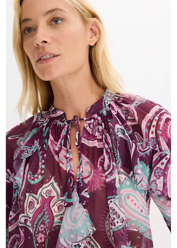 Blouse à volants, bonprix