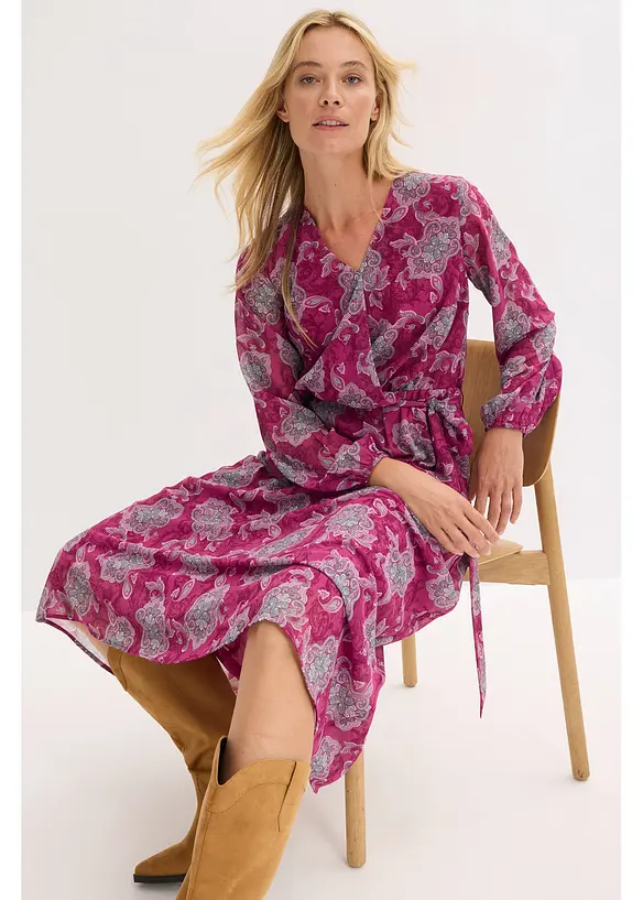 Robe en mousseline à imprimé paisley, bonprix
