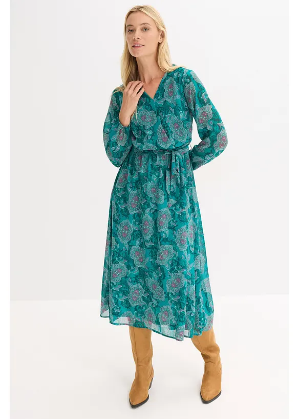 Robe en mousseline à imprimé paisley, bonprix