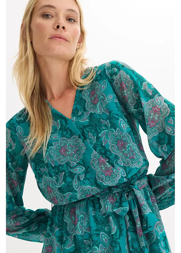 Robe en mousseline à imprimé paisley, bonprix