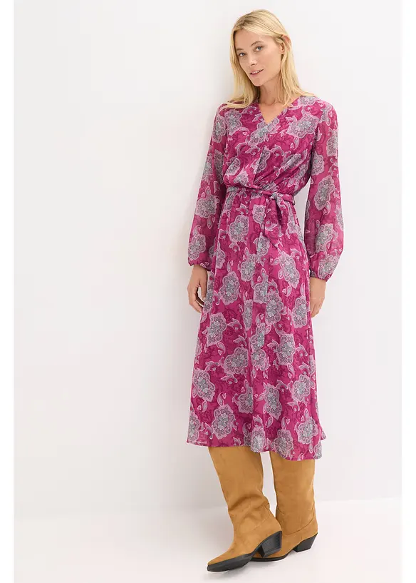 Robe en mousseline à imprimé paisley, bonprix