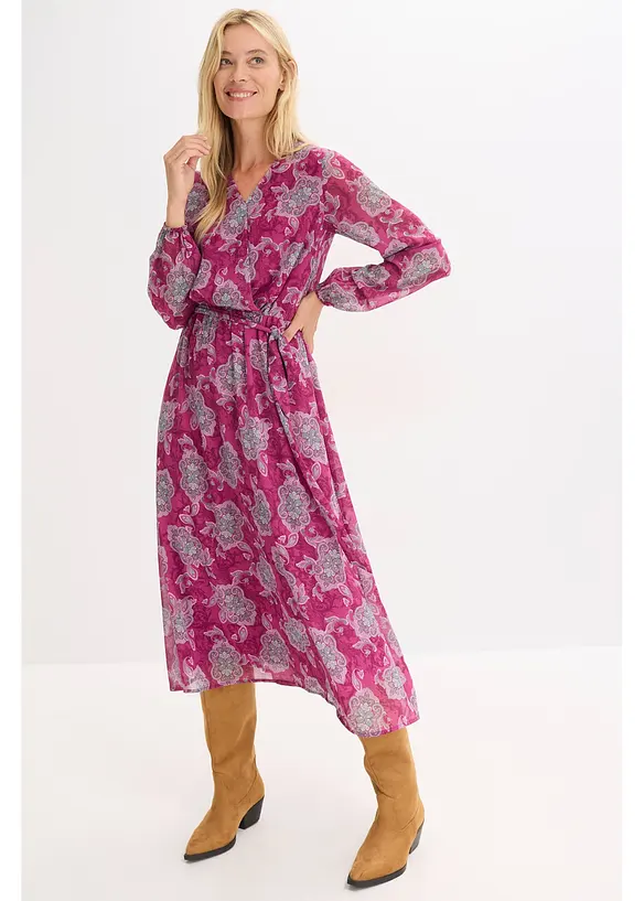 Robe en mousseline à imprimé paisley, bonprix