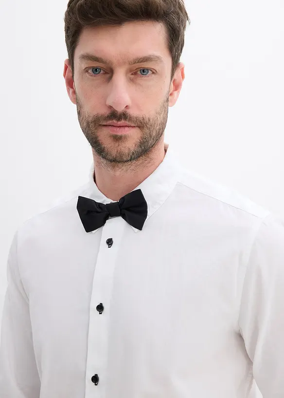 Chemise regular 100% coton et nœud papillon (ens. 2 pces), bonprix