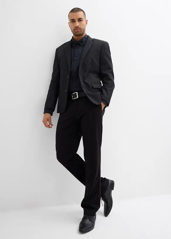 Chemise regular 100% coton et n&oelig;ud papillon (ens. 2 pces), bonprix