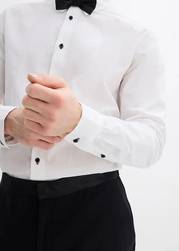 Chemise regular 100% coton et nœud papillon (ens. 2 pces), bonprix