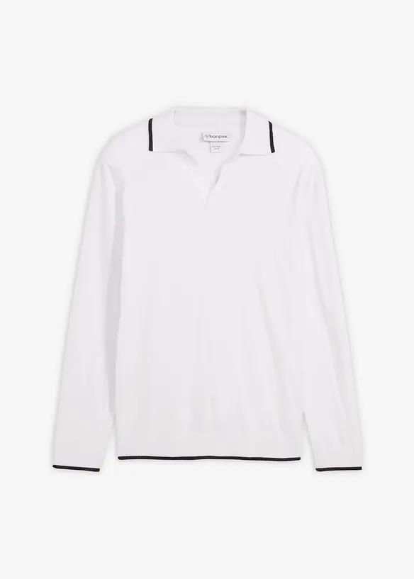 Pull en fine maille à détails contrastants, bonprix