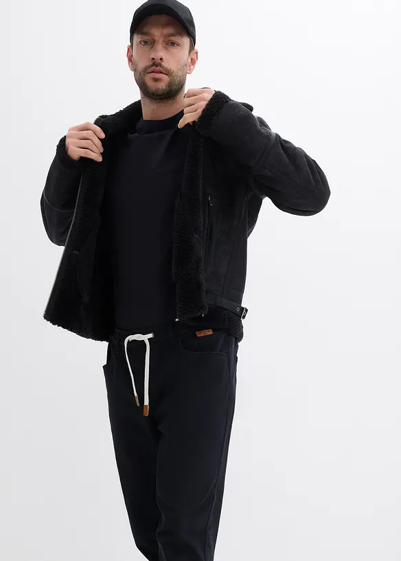 Pantalon droit et regular, taille extensible, bonprix