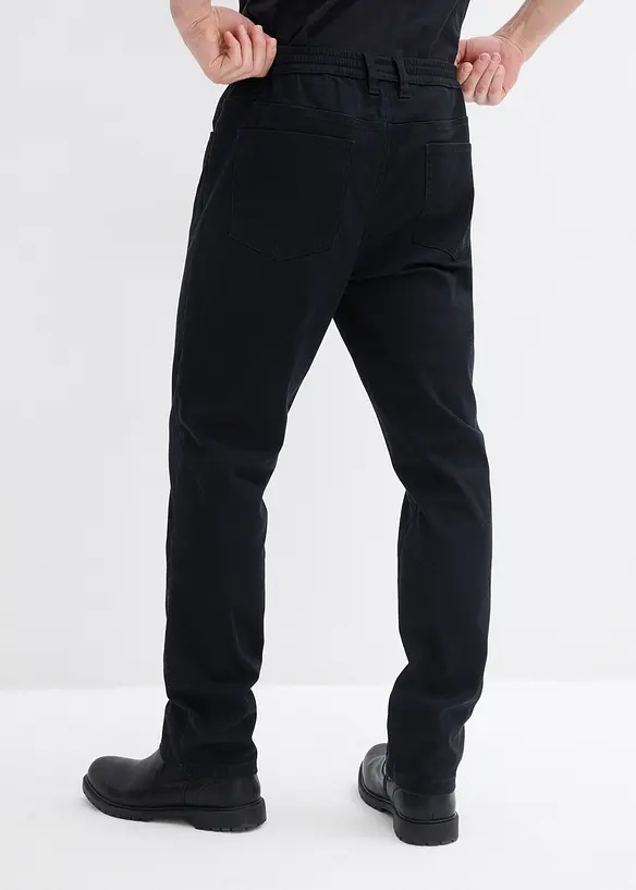 Pantalon droit et regular, taille extensible, bonprix