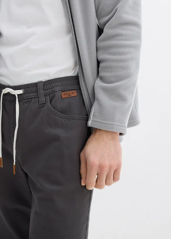 Pantalon droit et regular, taille extensible, bonprix