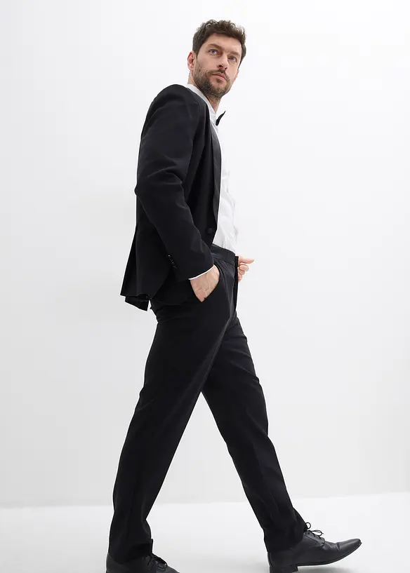 Pantalon de smoking avec élasthanne, slim, bonprix