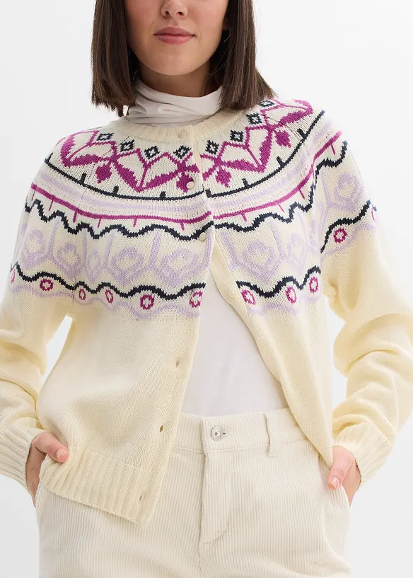 Pantalon large en velours côtelé, bonprix