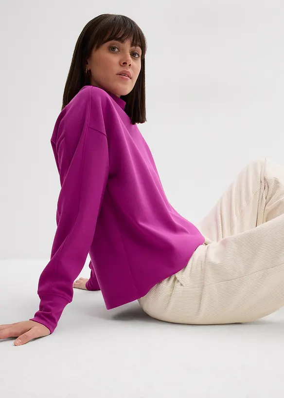 Sweat oversize en matière néoprène douce, bonprix