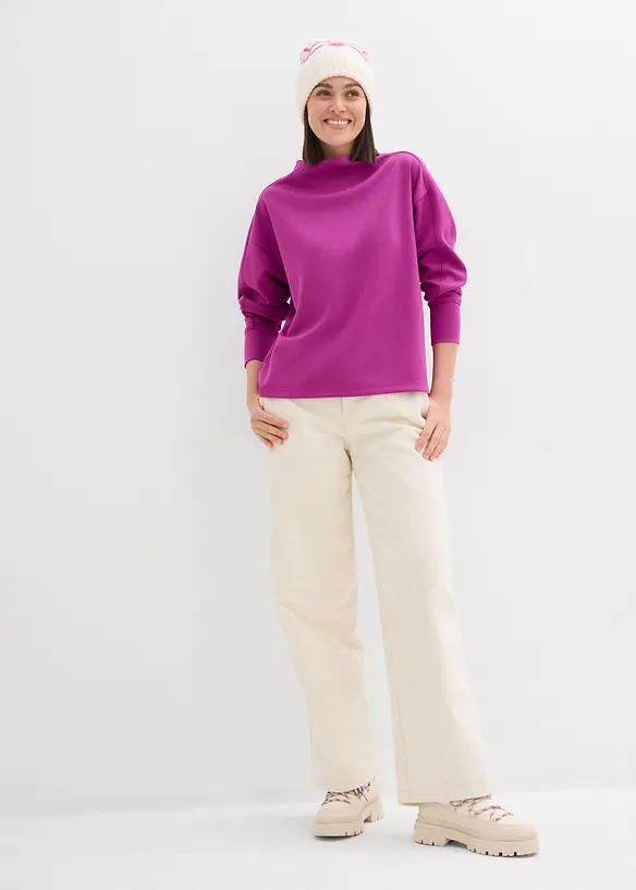 Sweat oversize en matière néoprène douce, bonprix