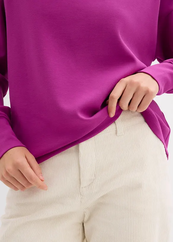 Sweat oversize en matière néoprène douce, bonprix