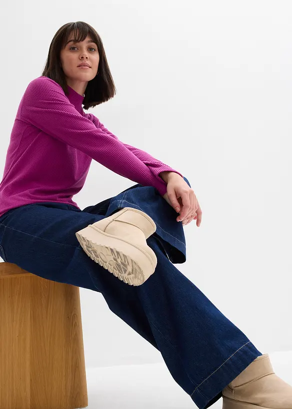 T-shirt thermique à col montant, bonprix