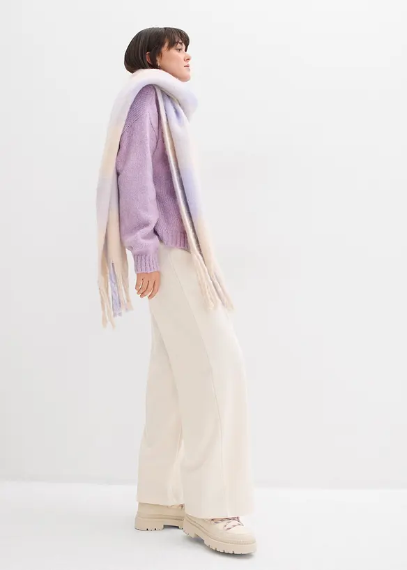 Gilet raccourci en maille oversize, bonprix