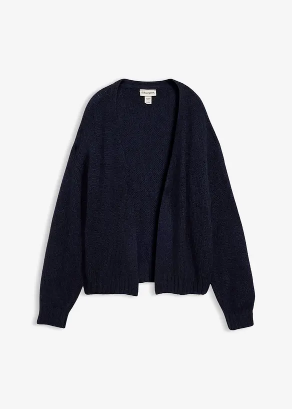 Gilet raccourci en maille oversize, bonprix