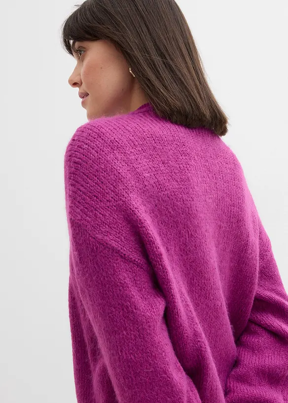 Gilet raccourci en maille oversize, bonprix