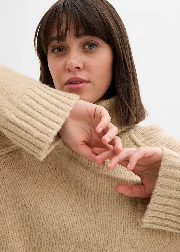 Pull oversize en grosse maille, bonprix