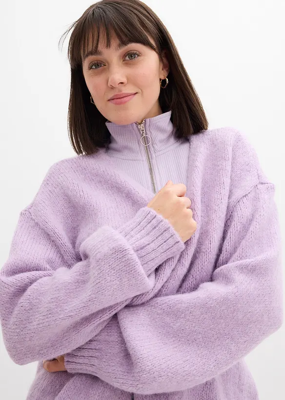 Gilet en grosse maille oversize, bonprix