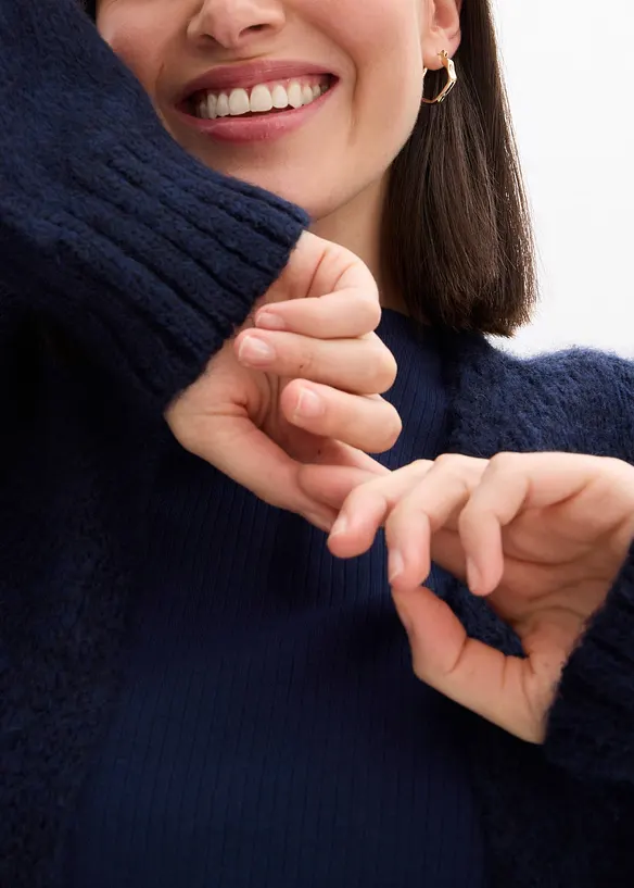 Gilet en grosse maille oversize, bonprix