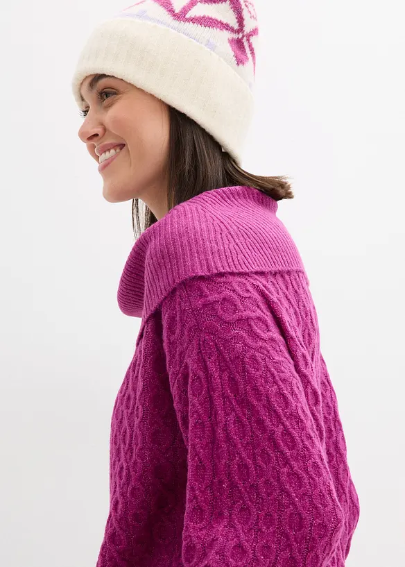 Pull à motif torsadé, bonprix