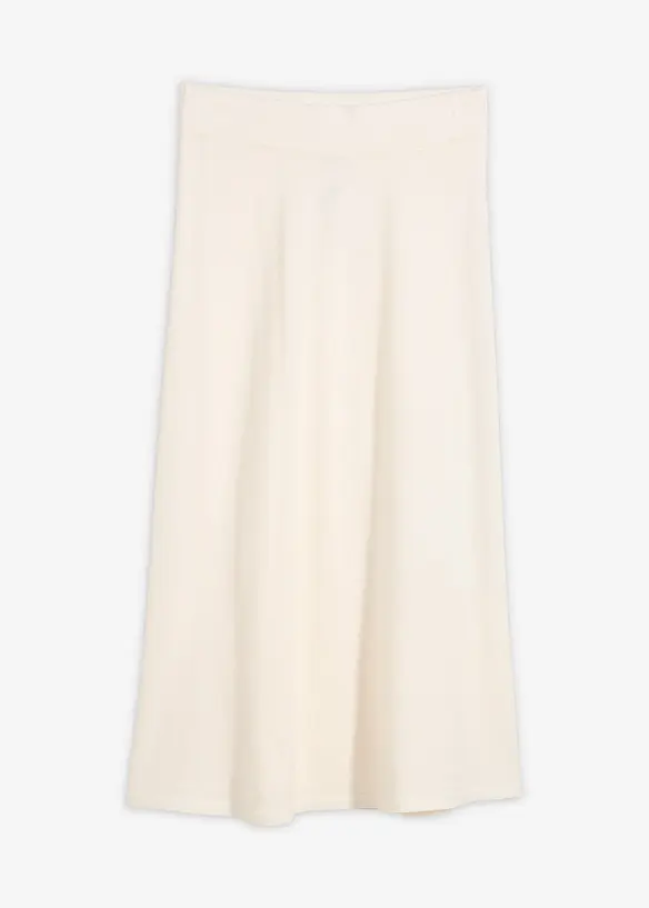Jupe midi en maille douce, bonprix