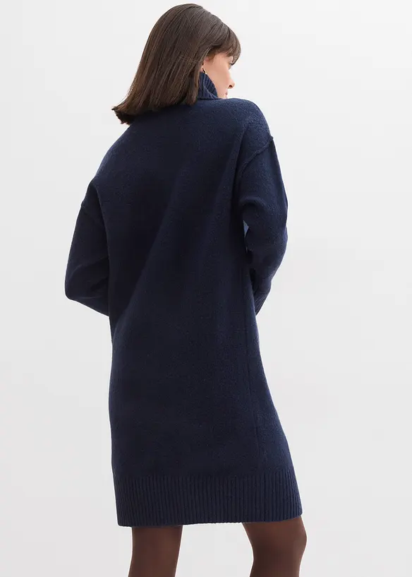 Robe en maille avec couture décorative, bonprix