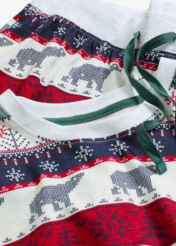 Pyjama en coton doux avec pochette cadeau, bonprix