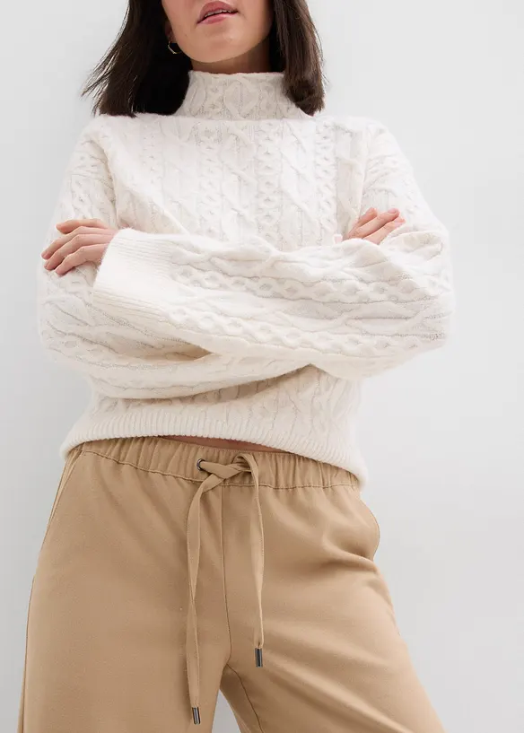 Pantalon à taille élastiquée, bonprix