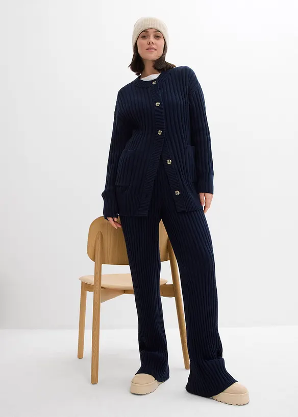 Pantalon en maille douce, bonprix