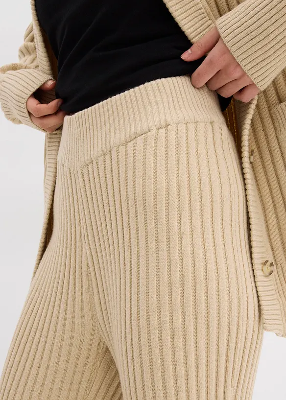 Pantalon en maille douce, bonprix